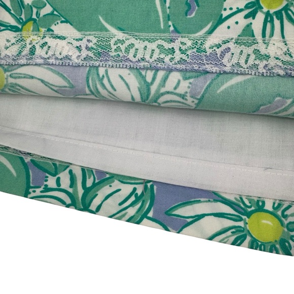 Vintage Lilly Pulitzer Rockin Lobster Purple Green Daisy Skirt 6 - Picture 4 of 5